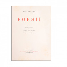 Mihai Eminescu, Poezii, editate de C. Botez, 1933, exemplar bibliofil