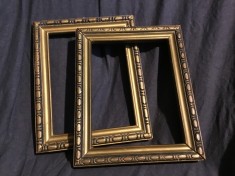 arta / design / vintage - lot rame model deosebit din lemn pentru fotografii sau diverse !