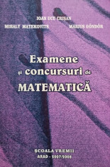 Ioan Ucu Crisan - Examene si concursuri de matematica foto
