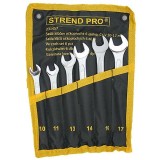 Set chei fixe Strend Pro HR31581 (chei ochelari plate), 6 piese, Cr-V, 10-17 mm