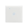 Intrerupator smart wifi, tuya smart life, touch, Home Light Switch cu control vocal APP, wi-fi 2, 4GHz+bluetooth,1 buton, N+L, amazon alexa si google
