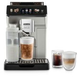 Espressor automat De&rsquo;Longhi Eletta Explore ECAM 450.65.S, 2 carafe cu tehnologie LatteCrema (Hot &amp;amp; Cool), tehnologie de extractie la rece, rasnita, Delonghi