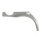 Segment reparatie aripa spate Jaguar X-Type (Cf-1), 06.2001-12.2009, montare spate, dreapta, galvanizat, RapidAuto