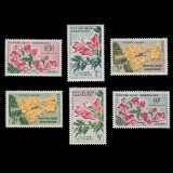 Gabon 1961 - Flori, serie neuzata