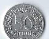 Moneda 50 pfennig 1921 G - Germania