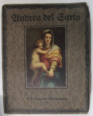 ANDREA DEL SARTO , ACHT FARBIGE NACHBILDUNGEN ( ANDREA DEL SARTO , 8 REPRODUCERI COLOR ) von HANS BOLLMER , TEXT IN GERMANA CU CARACTERE GOTICE , ANII foto