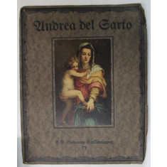 ANDREA DEL SARTO , ACHT FARBIGE NACHBILDUNGEN ( ANDREA DEL SARTO , 8 REPRODUCERI COLOR ) von HANS BOLLMER , TEXT IN GERMANA CU CARACTERE GOTICE , ANII