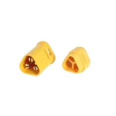 Mufa alimentare DC MT30 tata 3 pini pe cablu lipite 15A 500V AMASS