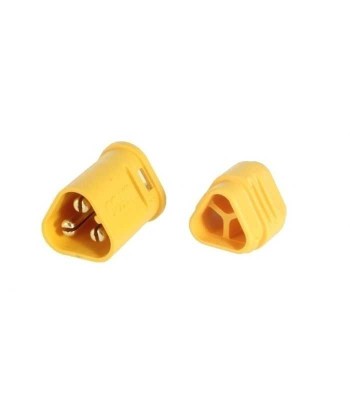 Mufa alimentare DC MT30 tata 3 pini pe cablu lipite 15A 500V AMASS foto
