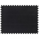 VidaXL Placă de podea din cauciuc, negru, 12 mm, 90x120 cm