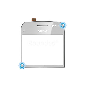 Nokia E6-00 Display Ecran tactil argintiu foto