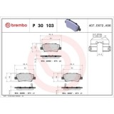 Placute frana Hyundai Bayon (Bc3), I20 3 (Bc3, I45 6 Saloon (Yf), Ioniq (Ae), Nexo (Fe), Tucson (Tl, Tucson Box/Suv (Tle); Kia Niro I (De), Niro Van, BREMBO