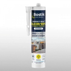 Silicon premium Bostik Silicon 100%, transparent, interior / exterior, 280 ml foto