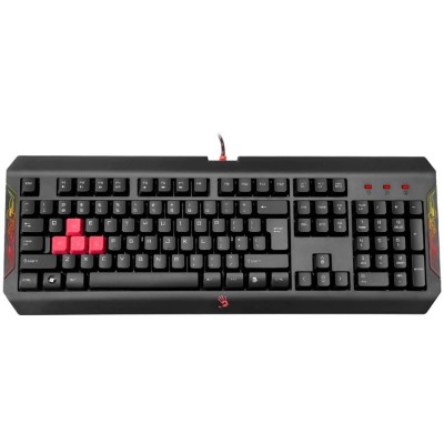 TASTATURA A4TECH - gaming, &amp;quot;Bloody gaming&amp;quot;, cu fir 1.8m, 106 taste, format standard , USB, negru, &amp;quot;Q100&amp;quot; (timbru verde 0.8 lei) foto