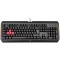 TASTATURA A4TECH - gaming, &quot;Bloody gaming&quot;, cu fir 1.8m, 106 taste, format standard , USB, negru, &quot;Q100&quot; (timbru verde 0.8 lei)