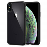 Husa Spigen Ultra Hybrid pentru Apple iPhone X/XS Negru Mat