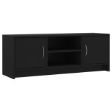 Comoda TV, negru, 102x30x37,5 cm, lemn prelucrat, DKD Home Decor