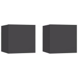Cumpara ieftin Noptiere, 2 buc., negru, 30,5x30x30 cm, lemn prelucrat