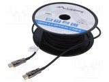 Cablu HDMI 2.1 LANBERG 20m negru PVC