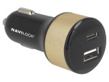 Alimentator USB NAVILOCK 63069, USB A și USB C, 12-24V DC