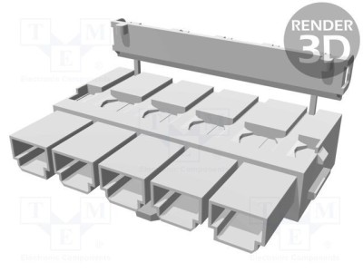 Conector MOLEX Mini-Fit Sr 10mm PIN 5 mufă mamă cablu-cablu/PCB foto