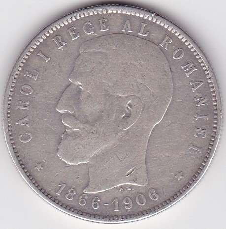 ROMANIA 5 LEI 1906