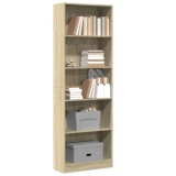 vidaXL Bibliotecă, stejar sonoma, 60x24x176 cm, lemn prelucrat 857823