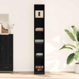 vidaXL Dulap cu raft Stejar negru 30 x 50 x 200 cm Lemn compozit