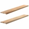 VidaXL Pervaz 2 buc lemn masiv de stejar netratat 160x30x2 cm