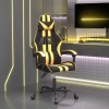 VidaXL Scaun de gaming pivotant, negru și auriu, piele ecologică 349521
