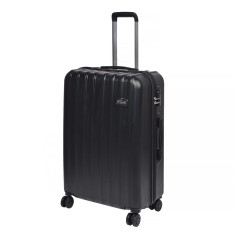 Troler Urban Strips Riga, 64.5 x 42 x 26 cm, 68 l, 3 manere, 4 roti rotative, Negru foto