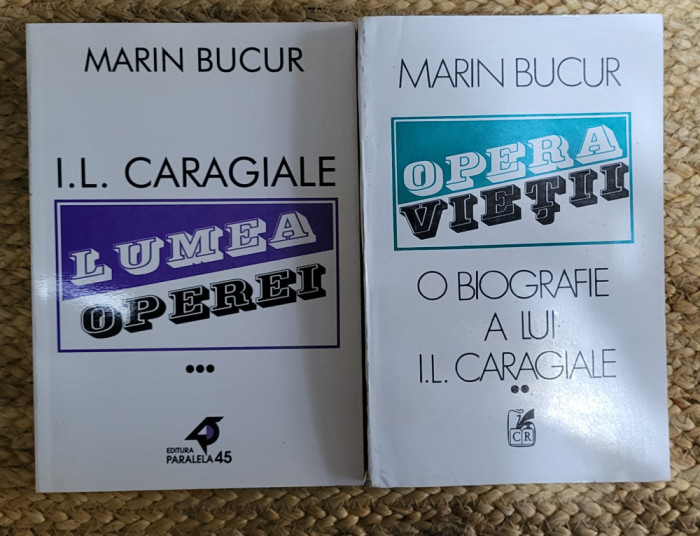 OPERA VIETII ,LUMEA OPEREI -MARIN BUCUR , 2 VOLUME