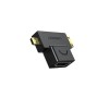 Adaptor MICRO HDMI+MINI HDMI M- HDMI F, UGREEN 20144 (negru)