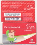 Bnk card Romania - Vodafone - reincarcare 6+3% - RO-VOD-REF-0018B