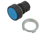 Comutator acţionat prin apăsare 22mm, IP65, albastru - EAO