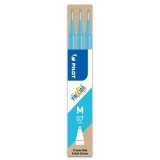 Set 3 rezerve roller Frixion Ball Pilot 0.7 mm varf mediu, bleu