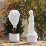 vidaXL Fleece de Protecție pentru Plante &icirc;mpotriva &Icirc;nghețului Alb 42020981