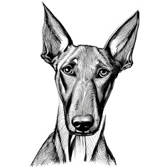 Sticker decorativ, Caine, Alb, 89 cm, 8298ST foto