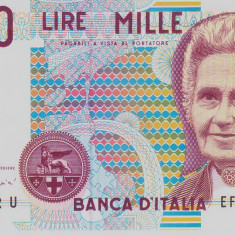 Bancnota Italia 1.000 Lire 1990 - P114c UNC ( semn. Fazio/ Amici )