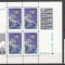 ROMANIA 1969 LP 697 LP 697 a COSMOS II ?SOIUZ 4 SI 5? SERIE SI BLOC DE 4 TIMBRE CU 4 VINIETE DIFERITE MNH