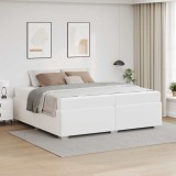 Cumpara ieftin Cadru de pat Alb 200 x 200 cm Piele artificială