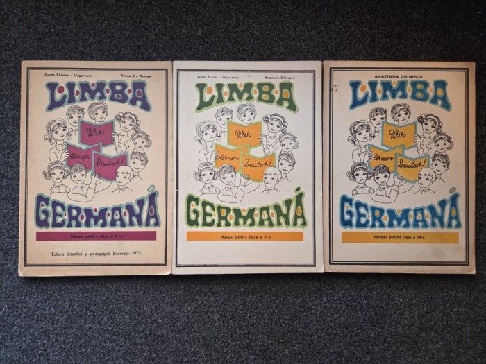 LIMBA GERMANA Manual pentru clasa a II-a, a III-a, a IV-a - Klaster Ungureanu, Ghinescu (3 vol)