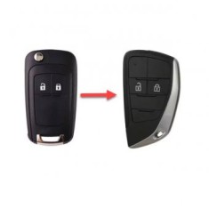Carcasa cheie compatibila cu Chevrolet Cruze, Epica, Camaro, Opel Astra J, Insignia conversie catre stilul modern, 2 butoane
