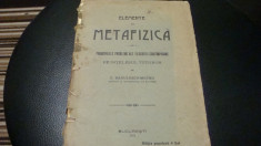 Radulescu Motru-Elemente de Metafizica(principalele probleme ale fil.conteporane foto