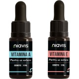 Pachet Vitamina E 10ml + Vitamina A pentru Uz Cosmetic 10ml