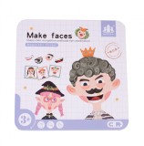 Set puzzle interactiv schimbare fete, 62 piese, MalPlay 109655