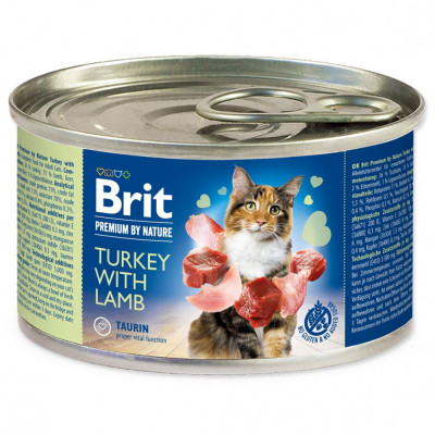 BRIT Premium Cat Turkey with Lamb 200 g foto