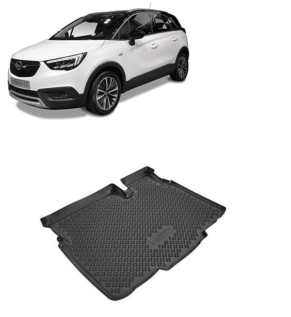 Covoras cauciuc protectie portbagaj Opel Crossland X 2017-2020 (Podea joasa)