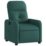 Cumpara ieftin Fotoliu rabatabil, verde inchis, material textil