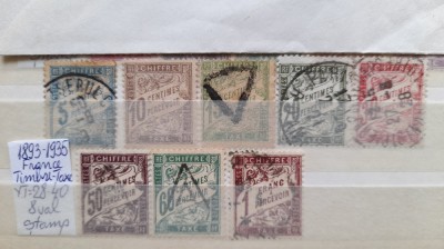 1893-1935 France Timbre taxa YT=28-40 8 val st. foto